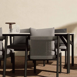 Juego de Mesa y Sillas de Comedor de Aluminio de Alta Calidad, Moderno y Minimalista, para Jardín, <span class=keywords><strong>Restaurante</strong></span> o <span class=keywords><strong>Terraza</strong></span> - Product Image 2