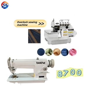 Nueva Máquina de Coser Overlock Industrial BT-747D de Alta Velocidad con Motor de 550W y 3/4/5 Hilos y Máquina de Coser de Puntada Fija 8700 - Product Image 1