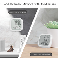 Tuya Smart ZigBee Capteur de température et d'humidité Hygromètre intérieur Thermomètre Détecteur avec LCD Smart Life APP Télécommande