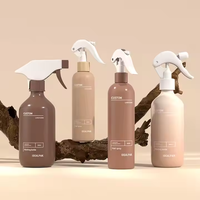 350ml 500ml PET HDPE personnalisé vide de luxe de marque privée impression en plastique à déclenchement manuel vaporisateur