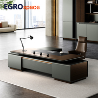 EGROspace - Table de direction de luxe au design moderne - Mobilier de bureau pour cadre - Bureau de direction