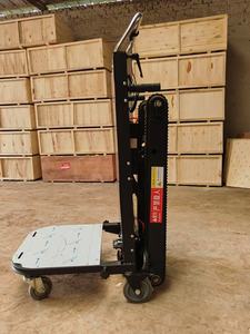 4-पहिया फोल्डेबल प्लेटफॉर्म बेल्ट बेल्ट के साथ स्टील इलेक्ट्रिक सीढ़ी पर्वतारोही ट्रॉली पर्वतारोही ट्रोली - Product Image 5