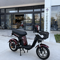 Vélo électrique urbain à grande vitesse pour les trajets quotidiens, scooter électrique élégant avec panier avant et siège large intégré