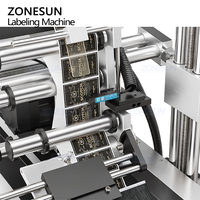 ZONESUN ZS-TB150PBF Applicateur d'étiquettes automatique pour sachets en plastique, boîtes, cartes, surfaces planes, machine d'étiquetage et de pagination automatique