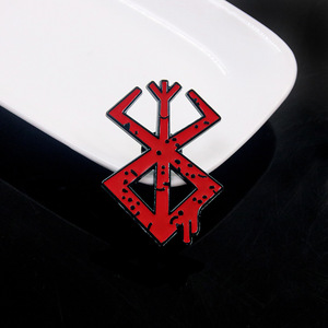 WOWEI Anime <span class=keywords><strong>Berserk</strong></span> Legend Overlord Egg Guts Collier Marque Guerrier Porte-clés en métal Pendentif Cartoon Badge - Product Image 6