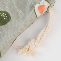 Personnalisable mode mignon sac de rangement en toile Portable voyage toile mini maquillage fourre-tout shopping sac à cordon