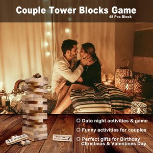 Jeu <span class=keywords><strong>de</strong></span> la tour <span class=keywords><strong>de</strong></span> la sensualité <span class=keywords><strong>pour</strong></span> adultes, 48 pièces, blocs <span class=keywords><strong>de</strong></span> <span class=keywords><strong>construction</strong></span> <span class=keywords><strong>en</strong></span> <span class=keywords><strong>bois</strong></span> <span class=keywords><strong>pour</strong></span> couples, empilage et effondrement - Product Image 4