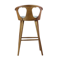 Chaise de comptoir en bois moderne coussin rembourré accoudoir chaise de bar