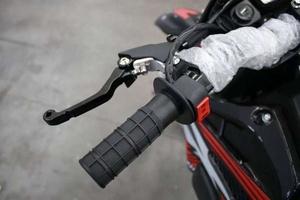 Vente flash - Moto cross GX 300cc 4 temps à démarrage électrique, moteur monocylindre refroidi par <span class=keywords><strong>air</strong></span>, taille standard, PR300 4V <span class=keywords><strong>noir</strong></span> + <span class=keywords><strong>orange</strong></span> - Product Image 5