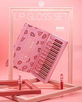 Nouveau style beauté, best-seller : Coffret cadeau magnétique de 12 gloss à lèvres mats, anti-transfert, longue tenue, rouge à lèvres liquide