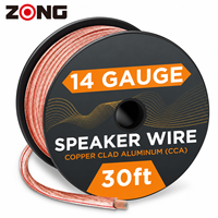 Câble de haut-parleur ZOGUO 14 AWG 14/2, 30 pieds, gaine en PVC, câble audio blindé sur bobine