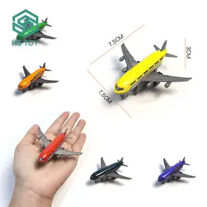 HS Toy Sliding Transport Airplane Toy Alloy Diecast Air Plane Scale Model Aircraft From Shantou Toy Best Gifts 6 Pcs Unisex 1:64