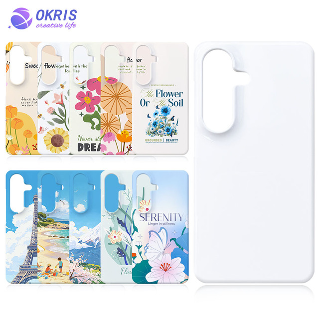For Galaxy S26 Blank Sublimation 3D Hard Coated Film Phone Case with Big Camera Hole Side Open 3D Phone Cover for S26+/S26 Ultra