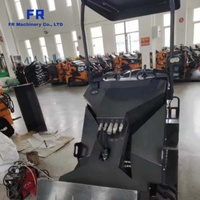 Mini-chargeuse compacte sur chenilles en caoutchouc FS-T390 avec cabine ROPS pour terrains boueux, aménagement paysager, travaux agricoles et construction