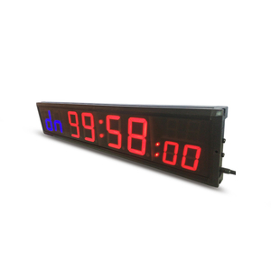 Honghao นาฬิกาดิจิตอลดิจิตอลจับเวลา8นิ้ว6หลักสำหรับกีฬาช่วงเวลา - Product Image 3