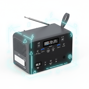 Mini radio FM 76 MHz-108 MHz, générateur solaire 100 W à charge rapide, onduleur à onde sinusoïdale pure pour <span class=keywords><strong>voiture</strong></span> électrique solaire d'urgence en extérieur - Product Image 2