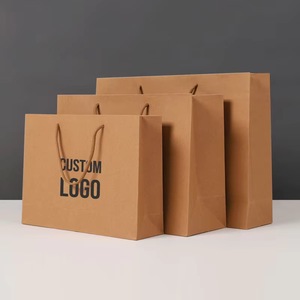 Sacs en papier avec logo personnalisé, recyclables, écologiques, sacs de shopping - Product Image 2