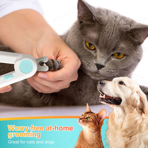 Hot Sale Cat & Dog Pet Nail Clippers with <b>Grinder</b> and LED Light Anti-Blood Position Nail Care Supplies Stainless Steel - Product Image 6