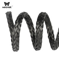 Corde tressée haute résistance à 12 brins, enduite de Dyneema, imperméable, anti-corrosion, résistante à l'usure, pour la pêche, le levage industriel