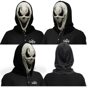 Máscara de Látex de Monstruo con Colmillos para Halloween, Aterradora Máscara de Fantasma para Disfraz de Fiesta, Broma, Juego de Roles, Personalizable - Product Image 5
