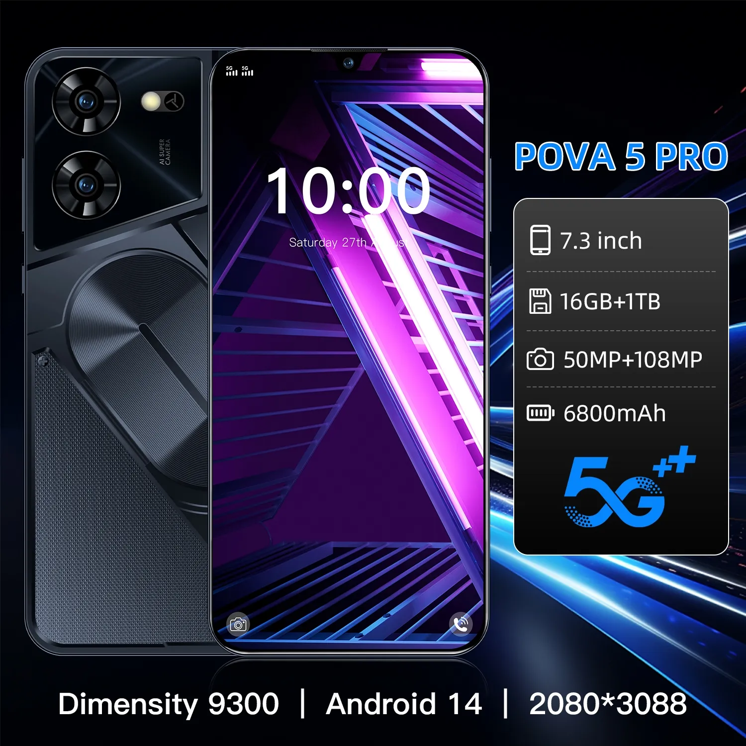 Pova5 pro Max Shark case 11 Mobil 5g Fold Android nathing 2 teléfono lente de la cámara