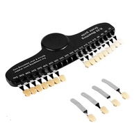 Guía de Tonos Dentales Profesional R20 con Espejo, Accesorios Multiusos de Plástico para Blanqueamiento Dental, Estuche de Lujo para Uso Comercial