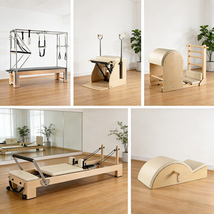 Vente en gros usine : Reformer de yoga en bois de chêne blanc écologique pour la maison et la salle de sport, modèle Y00367 - Product Image 2