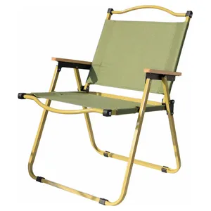 Silla de Camping al aire libre ligera plegable portátil Picnic reclinable plegable de aluminio Luna SILLA DE Camping con portavasos