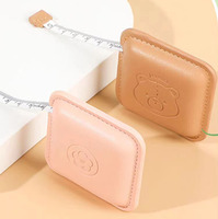 Mini règle de ruban rétractable portable en cuir souple avec LOGO personnalisé