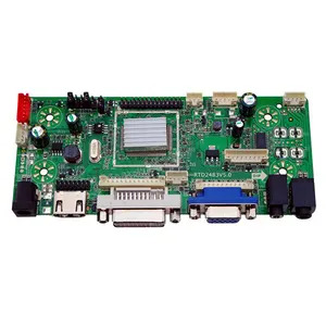 Factory design controller board DVI VGA to LVDS lcd driver board Vertical to horizontal screen lcd for monitor