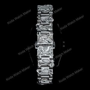 Montres pour hommes de haute qualité personnalisées, forme unique, acier inoxydable, mouvement japonais, style simple, résistantes à l'eau, montre de sport, boîte - Product Image 2