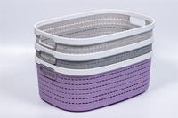 Panier de rangement rectangulaire, panier de rangement écologique, panier de rangement en plastique pour la décoration de la maison