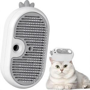 Brosse vapeur autonettoyante démêlante pour animaux de compagnie 2026 – Nouveauté très prisée pour chats, chiens et lapins – Toilettage poils longs/courts - Product Image 1