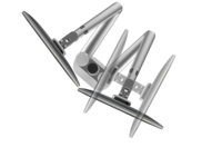 Support de bureau bras de moniteur LCD TV Support CE aluminium + abs accessoires de bureau de haute qualité bras de moniteur