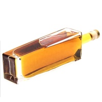 Maßgefertigte Mattierte Spirituosenglasflasche 700ml 750ml 1L Konische Spirituosenbehälter für Gin Rum Tequila Wodka Verpackung