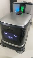 Robot Pembersih Lantai Komersial 4-in-1, Auto Scrub Mop Sweep Vacuum, Pembersih Lantai Industri Dengan Tangki Air 50L untuk Gudang Pabrik