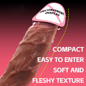 Consoladores de ventosa de estilo caliente de Oriente Medio al por mayor para masturbador de mujer juguete sexual consolador realista de silicona suave masajeador - Product Image 2