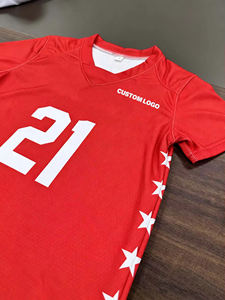 Maillot de football américain en maille respirant 100 % polyester, coupe ample, personnalisé OEM, séchage rapide, uni, sportif, avec sublimation et coutures - Product Image 3