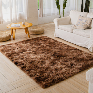 Oeko Không Trượt Dài Đống Rắn Thảm Tie Dye Fluffy Thanh Lịch Xù Thảm Cho Phòng Khách Phòng Ngủ Thảm Kid Chơi Thảm - Product Image 3