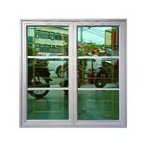钢化玻璃水平飓风批准隔音最新设计铝窗厨房