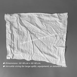 Paños de Limpieza Industriales de Tela Reciclada Blanca - 100% Algodón, Cortados en Tiras, para Limpieza - Product Image 3