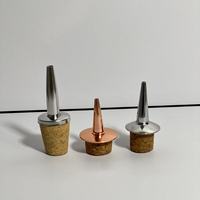 Diseño único Conveniencia Metal Corcho Aceite de oliva Verter Boquilla