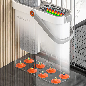 Set di Mop Rotanti JOYBOS con Separatore per Acqua Sporca, Panno <span class=keywords><strong>in</strong></span> Microfibra, Mini Mop Auto-Ignifugante, Prodotti per la Pulizia della <span class=keywords><strong>Casa</strong></span> - Product Image 5