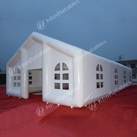 Tente gonflable géante en PVC, blanche, pour mariage, extérieur