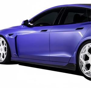 Kit carrosserie aérodynamique en fibre de carbone <span class=keywords><strong>s</strong></span>èche en forme de V <span class=keywords><strong>Tesla</strong></span> <span class=keywords><strong>Model</strong></span> <span class=keywords><strong>S</strong></span> 2022-2024 lèvre <span class=keywords><strong>avant</strong></span> jupe latérale diffuseur <span class=keywords><strong>coffre</strong></span> capot pare-chocs type V - Product Image 4