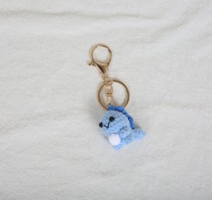 Porte-clés dinosaure <span class=keywords><strong>en</strong></span> crochet Amigurumi, fait main, <span class=keywords><strong>mini</strong></span> pendentif mignon, poupée dinosaure <span class=keywords><strong>en</strong></span> tricot, breloque pour sac à dos, porte-clés <span class=keywords><strong>en</strong></span> fil crocheté - Product Image 6