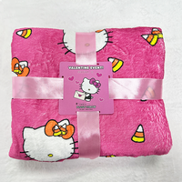 Vente en gros de couvertures confortables en flanelle douce personnalisées imprimées numériquement sublimées thermiques toutes saisons avions solides animaux de dessin animé