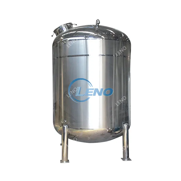 Factory price sanitary food liquid water storing vessel customized drum jacketed insulated stainless steel storage tank