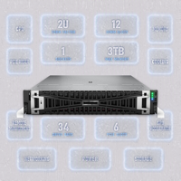 Serveur en rack DL345 Gen11 DL385 Gen10 Plus V2 2U SAS SSD 8 baies pour la virtualisation, le cloud, l'informatique périphérique et la sauvegarde