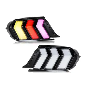 Achterlichten Voor Ford Mustang Gt500 2015 2016 2017 2018 2019-2021 Upgrade 2024 Model Rgb Achterlicht Led Achterlampassemblagepaar